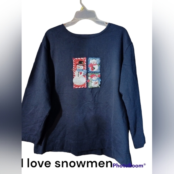 Snowmen sweatshirt size 18/20W Fashion Bug - Picture 1 of 3